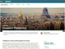 Tablet Screenshot of ir.tripadvisor.com
